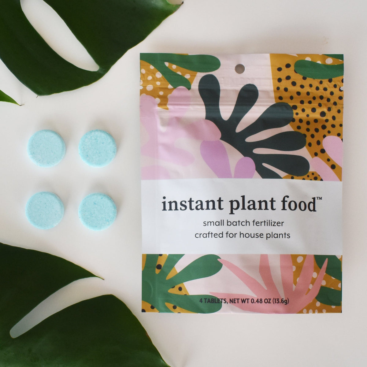 Instant Plant Food Tablets – 2 Pouches (4 Tablets per Pouch) - Plant Fertilizer for HOUSEPLANTS