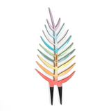 palmella by treleaf plant stake painted with multicolor pastel colors