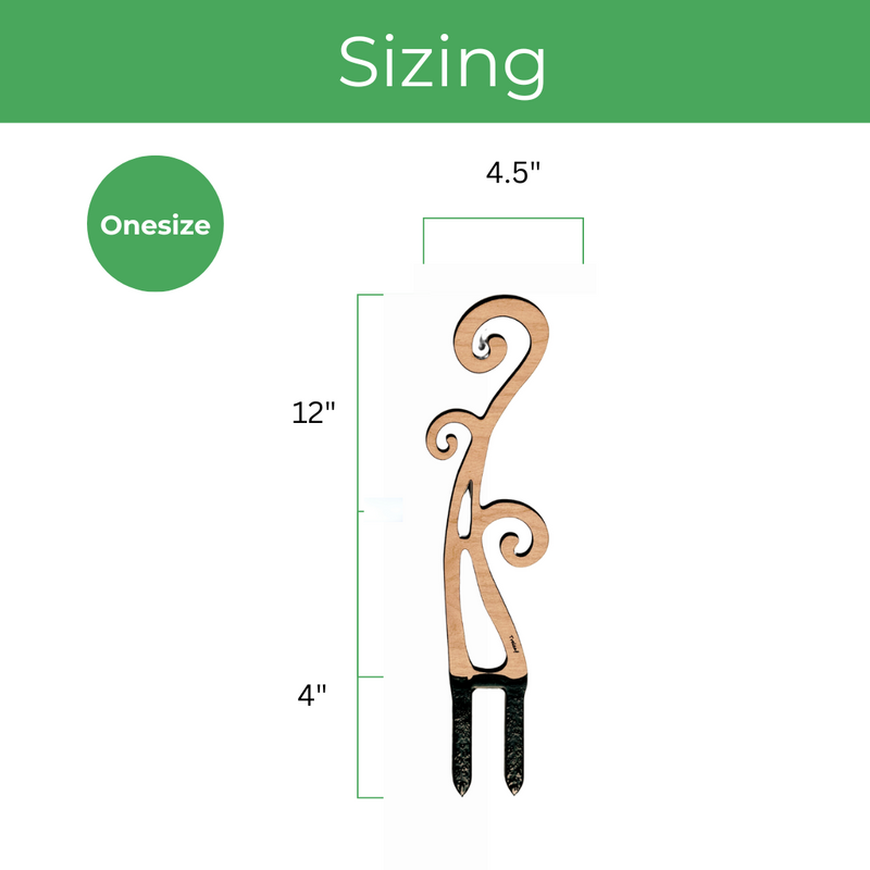 Handcrafted Trellises Handcrafted Flora trellis in cherry wood for supporting houseplants