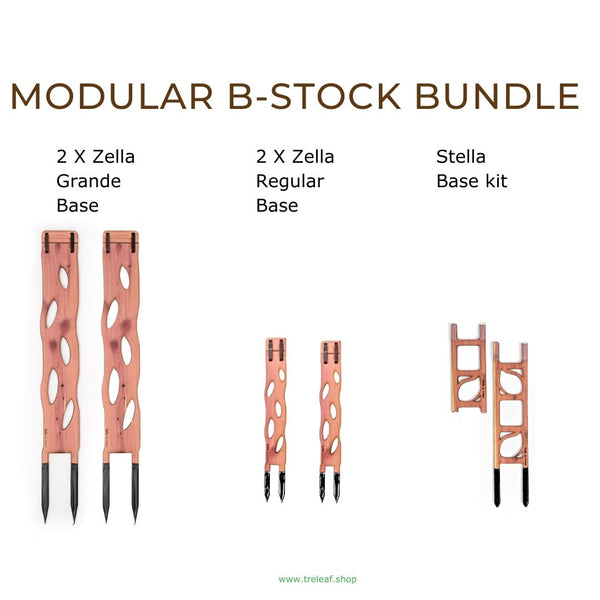 Modular Bundle - B-Stock - 2X Grande Zella Base + 2 X Regular Zella Base + Stella Base Kit