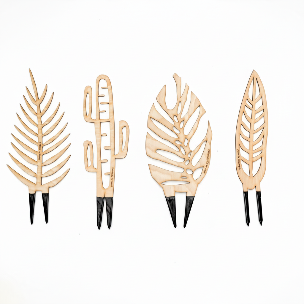 BARE Regular Bundle - Customizable wooden plant trellis - 5 designs - 12" tall