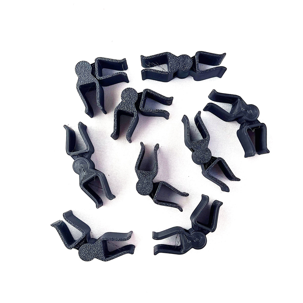Angular Side Clips - Zella - 8 Pack
