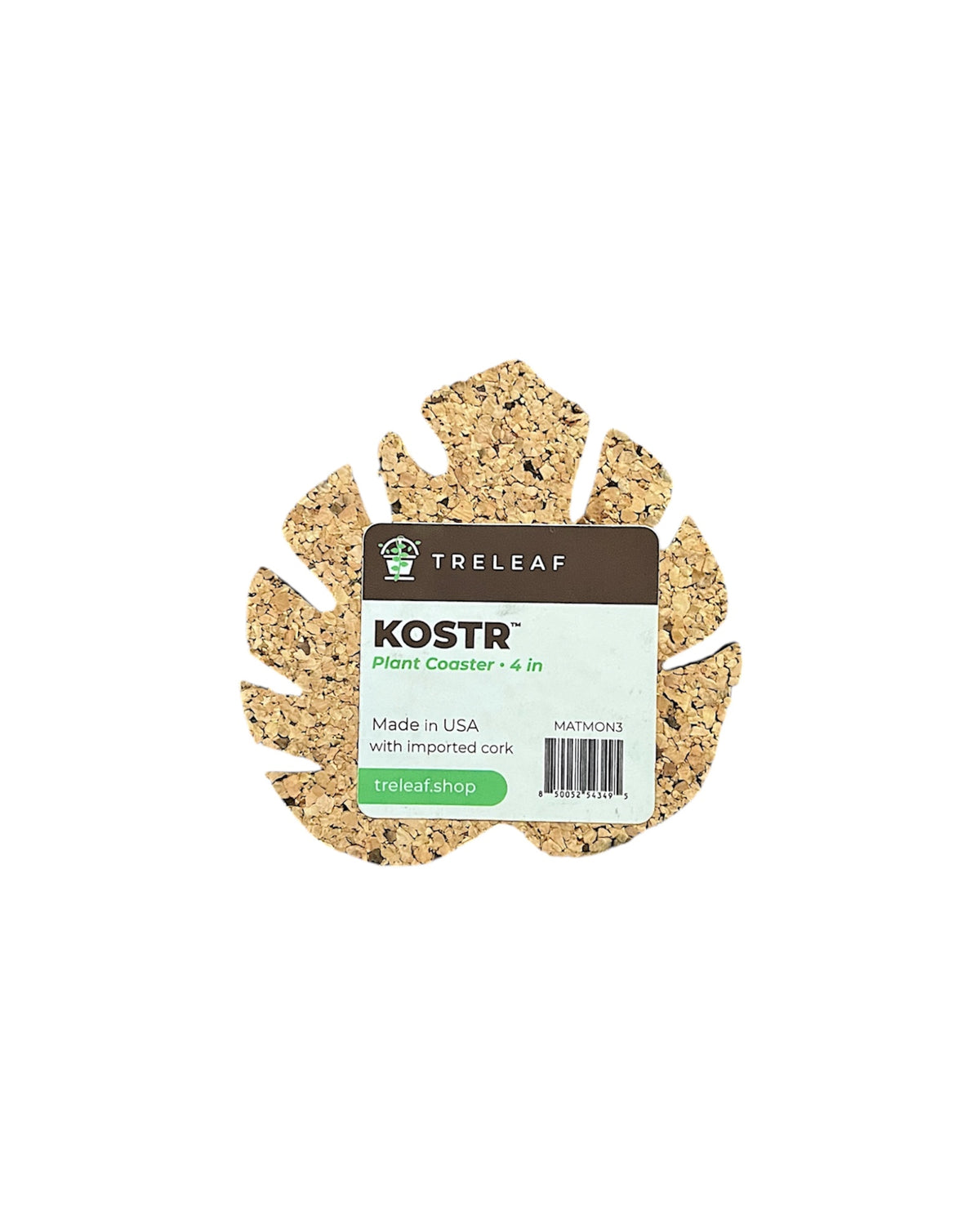 Kostr houseplant coaster made of cork packaging 
