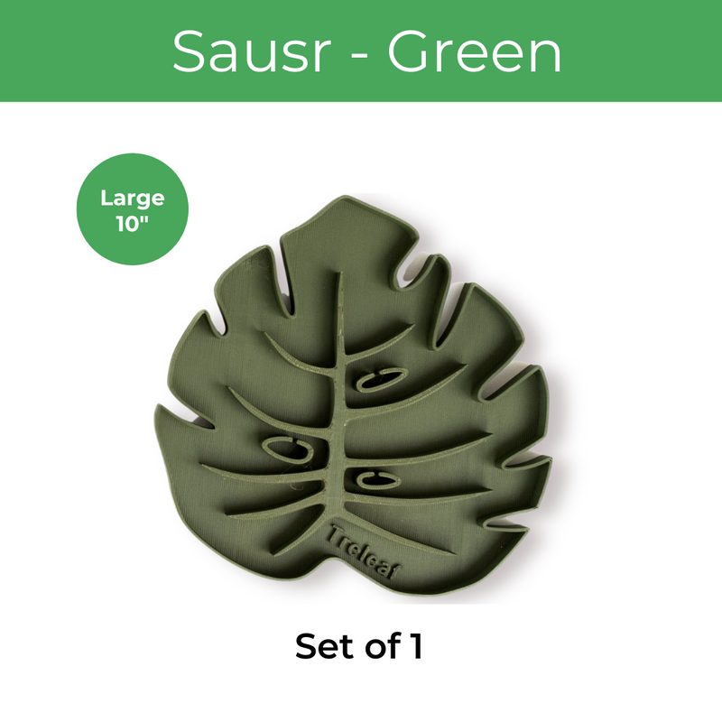 Sausr - Leaf-shaped Pot Saucer - Drip tray for houseplants - Humidity tray