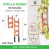 sizing guide for Stella plant stake