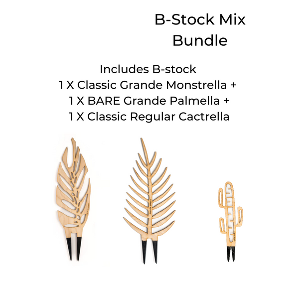 B-stock Mix Bundle - 1 X Classic Grande Monstrella + 1 X BARE Grande Palmella + 1 X Classic Regular Cactrella