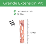 zella grande extension unit with clips 