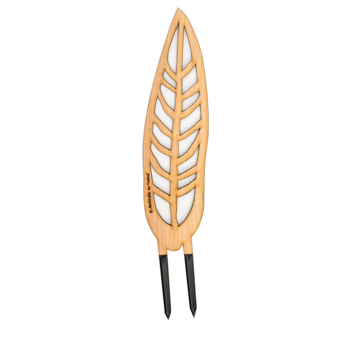 Anthrulla wooden plant support with black stakes