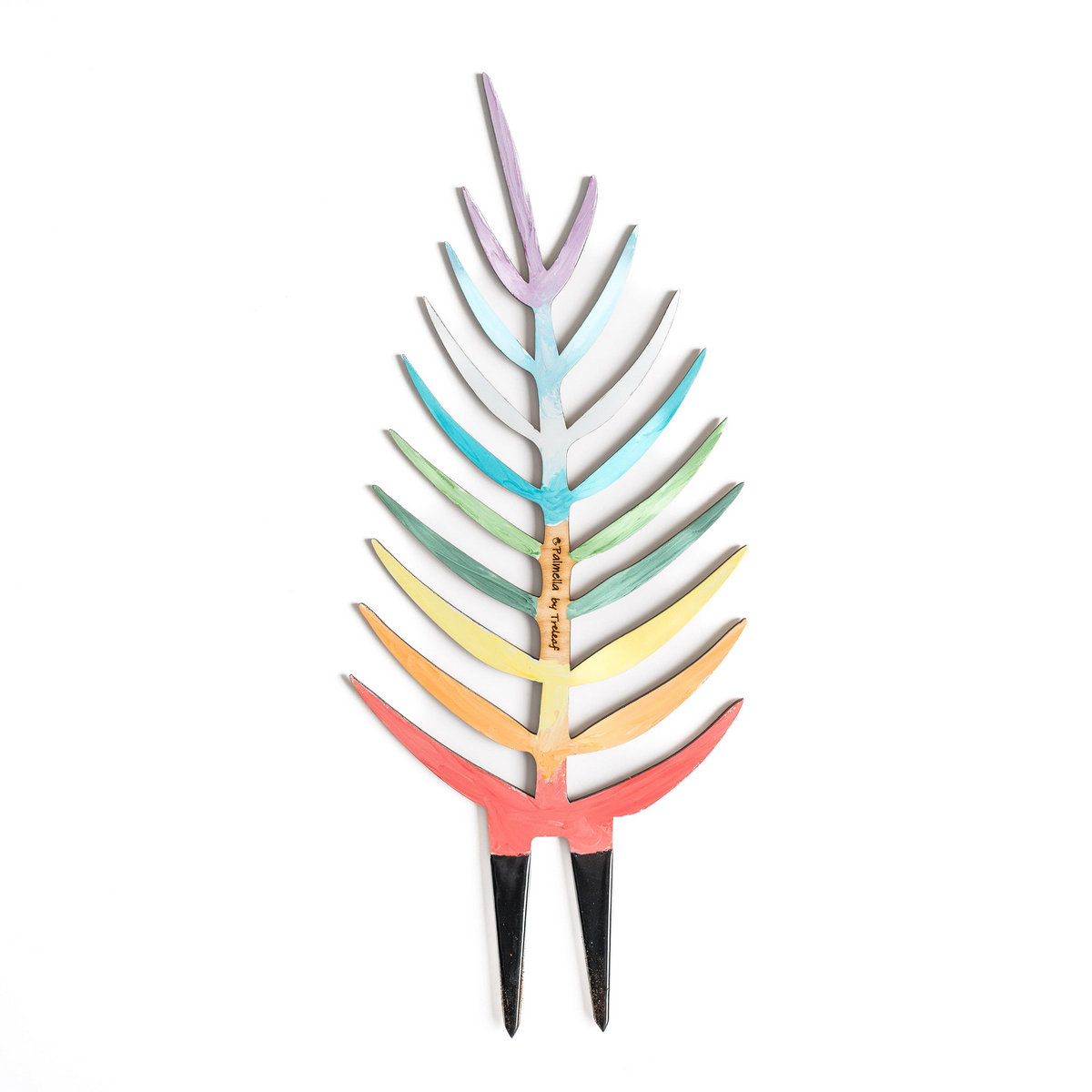 palmella by treleaf plant stake painted with multicolor pastel colors 