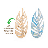 Personalized Monstera leaf inspired plant support for climbers.