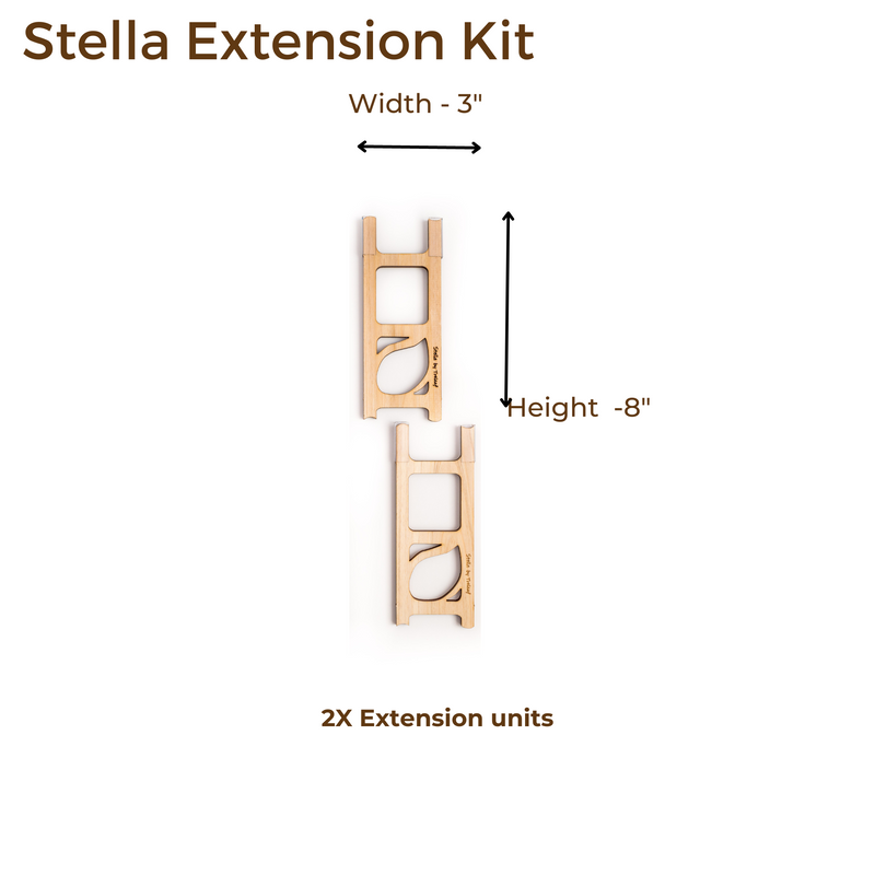 stella wooden ladder trellis with the dimensions
